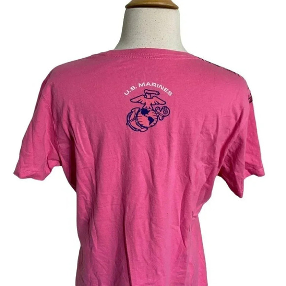 7.62‎ Design 2X  pink Marines Passion & Devotion Eagle graphic tee - Picture 4 of 5